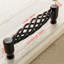 Twisted Vintage Cabinet Handle, Solid Metal Matte Black Finish, 128mm Hole Centres Pack 5