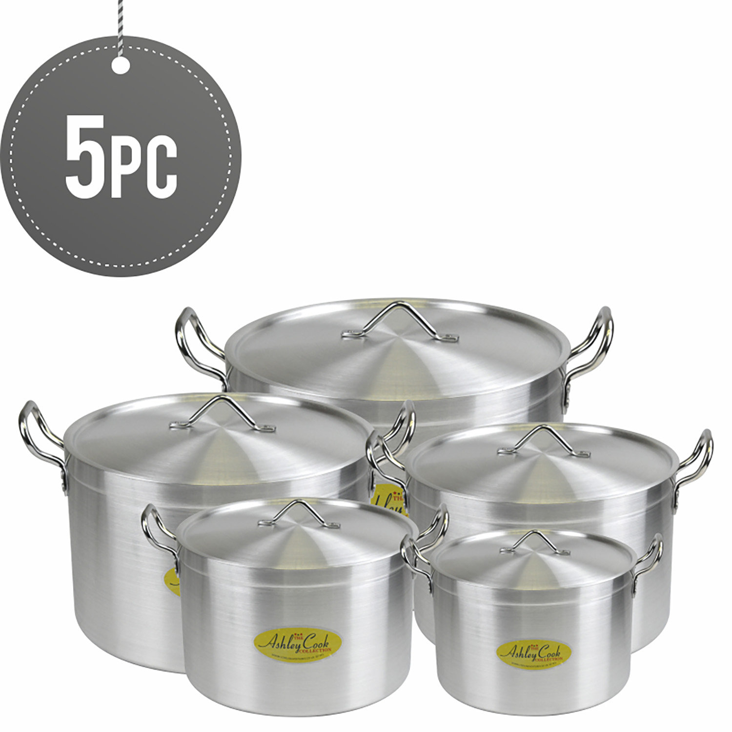 5 Piece Aluminum Cookware Set