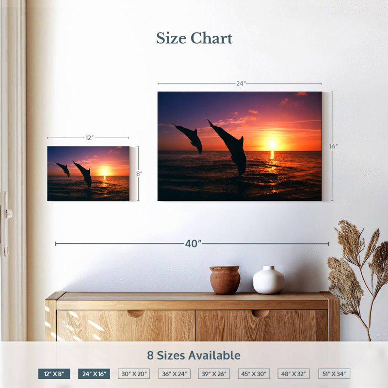 Brampt Dancing Bottlenose Dolphins, 8" H x 12" W