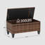 Table de rangement d'extérieur en osier Kisner