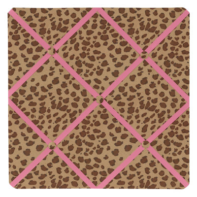 Cheetah Pink Wall Mounted Photo Memo Board