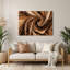 «Lyrical Abstraction 22», art mural en métal brun-285913411