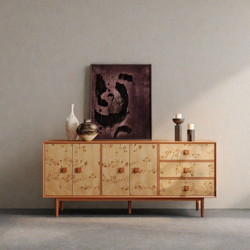 Meuble télé au design rétro et unique, H 29,52 po x L 70,86 po x l 15,74 po