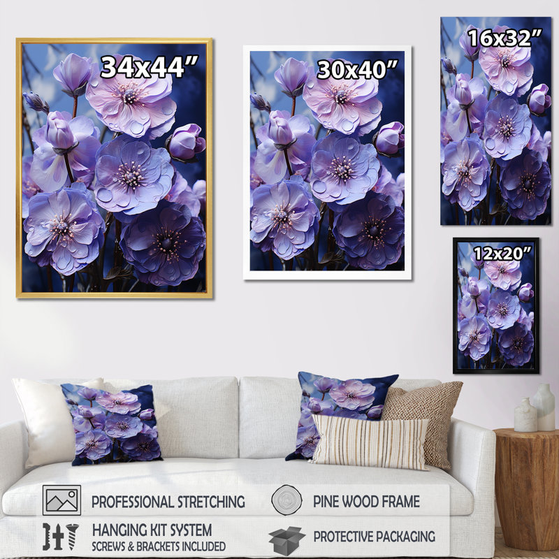 Allure mystique sur toile, Cadre doré simple, H 20 po x l 12 po x P 1 po
