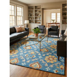 Savannah Hand Tufted New Zealand Wool Blue/Multi Area Rug