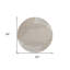 Tapis intérieur / extérieur rond lavable beige et ivoire HomeRoots 8 pi