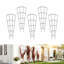 Treillis pour plantes en pot 32 po pour plantes en pot (ensemble de 4) - Support décoratif antirouille pour plantes grimpantes d'intérieur et d'extérieur-982549537