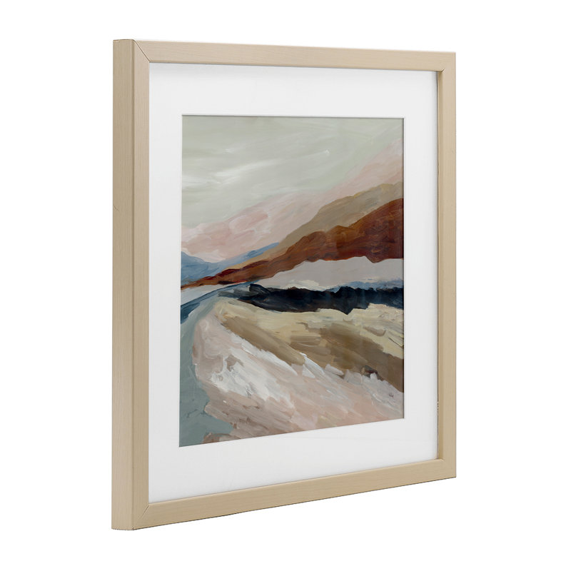 «Shadows Of Dusk Landscape», reproduction encadrée sous verre, conception de Jacob Q, H 13 po x l 13 po