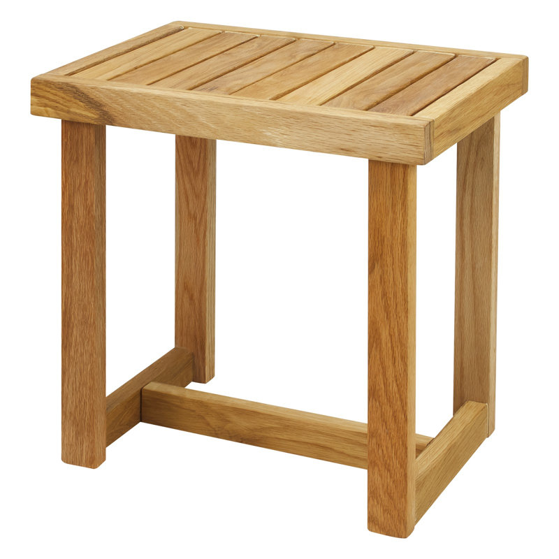 Wava 18'' W Wood Shower Bench