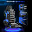Reclining Gaming Chair with LED Lights and Headrest-1144560390
