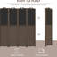 Cloison d'intimité de 67 po de hauteur, brun noyer, 67 po avec tableau noir pour chambre de bureau