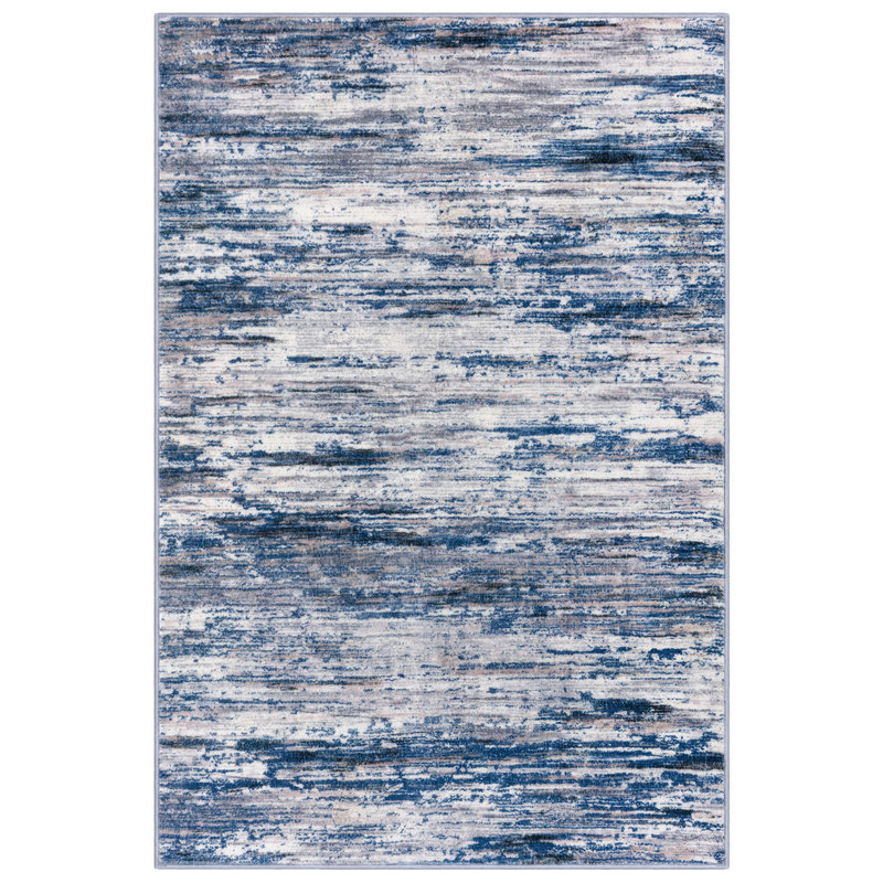 Modern Abstract Area Rugs 6x9 Washable Rugs Soft Thin Indoor Rugs for Living Room Bedroom Dining Room, Rectangle 6' x 9'