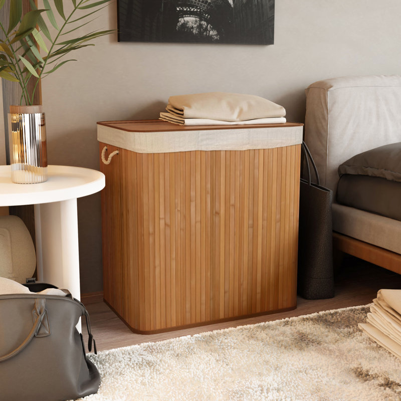 Sentaku Bamboo Laundry Hamper - Natural, Tan