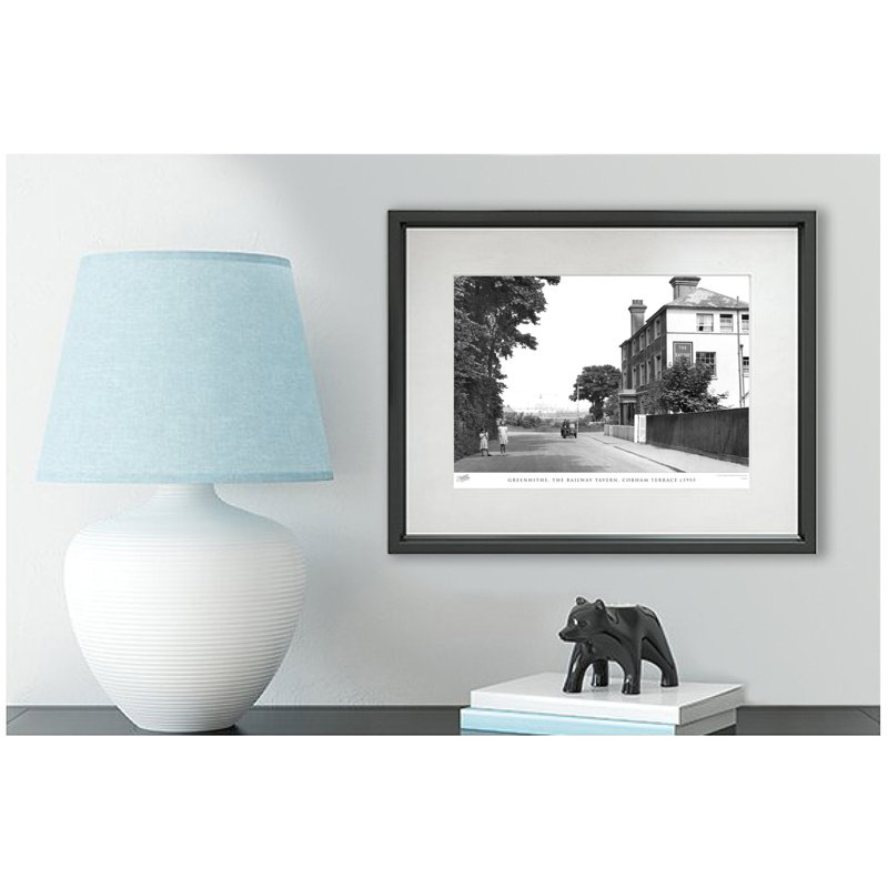 Greenhithe, The Railway Tavern, Cobham Terrace C1955 - Single Picture Frame Print, 45cm H x 60cm W x 2.3cm D