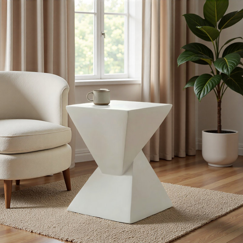 Table d'appoint All Weather MGO X Design, Blanc