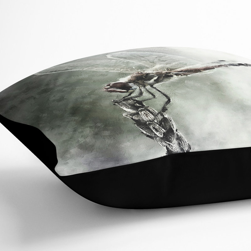 Square Throw Cushion, 40cm H x 40cm W x 15cm D, Black