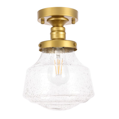 Steverson Glass Semi Flush Mount