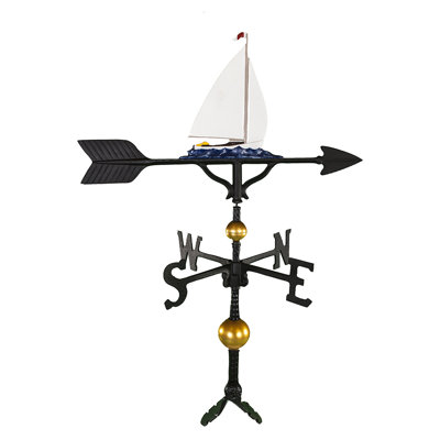 Deluxe Sailboat Weathervane