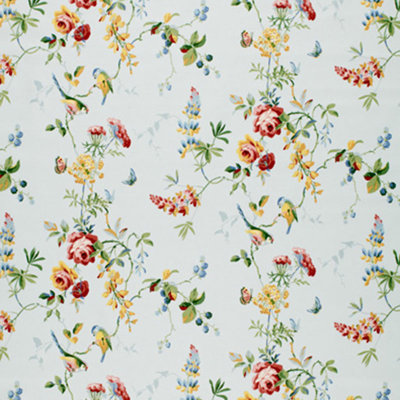 Tissu floral mésange