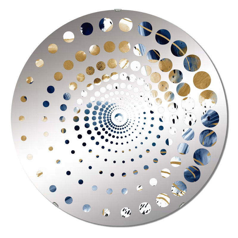 Sanvi - Miroir mural spiralé, 31,4 po x 31,4 po