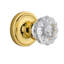 Classic Rosette with Crystal Door Knob