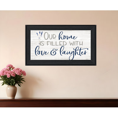 «Our Home», impression murale encadrée noire