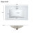 30" Bathroom Vanity With Ceramic Sink, Modern Single Bathroom Cabinet With 2 Doors And A Shelf, Soft Close Doors-115672135