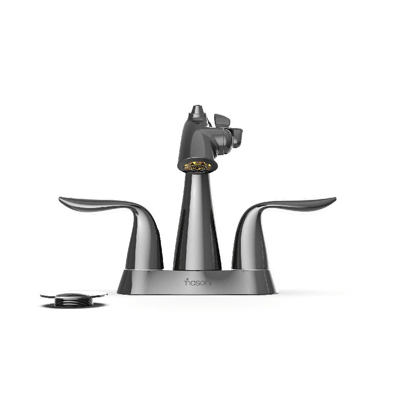 Robinet pour salle de bain Da Vinci, Nickel noir brillant