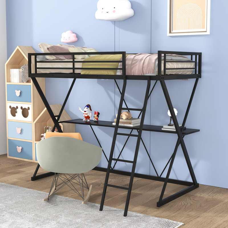 Lit mezzanine simple pour enfants McKinleyville