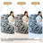 Oversized Compression Large Round 5 Foot Giant Foam Filled Faux Rabbit Fur White Navy Bean Bag Sofa with Soft Removeable-114195218