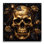 Gothic Skull Roses - Abstract Floral Acrylic Wall Art Modern