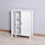Armoire de rangement pour salle de bain avec tablette réglable à double porte