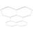 Hexagon Garage Lights 26400LM 5 Grid Honeycomb LED Shop Ceiling Light