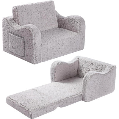 Fauteuil club et repose-pieds pour enfants 11 po Caswell