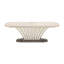 Fantosini Pedestal Dining Table - Silver Mist