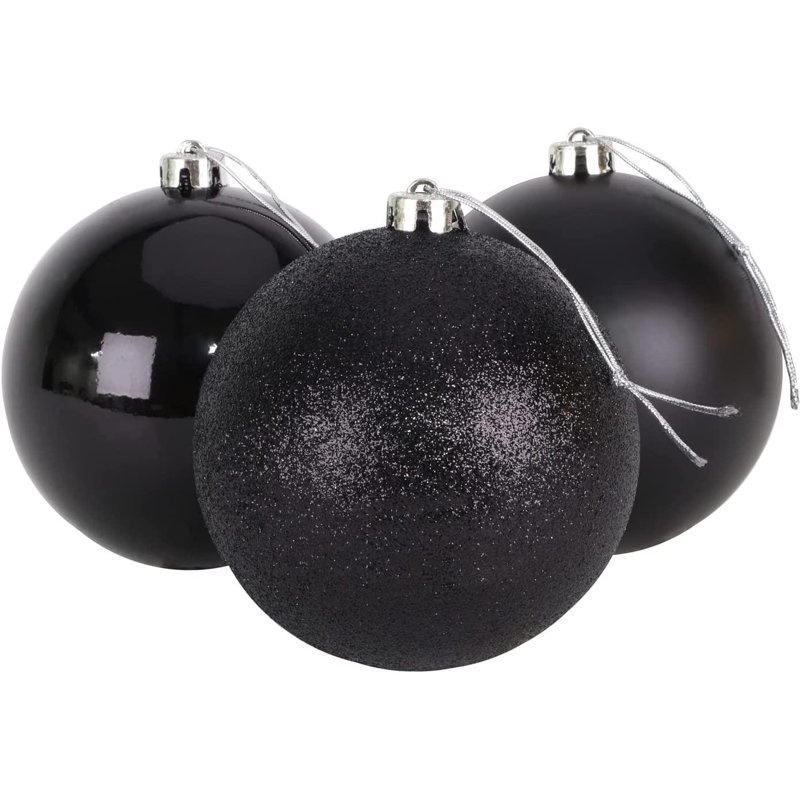 Polyvinyl Chloride (PVC) Bauble, 15cm H x 15cm W x 15cm D, Black