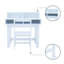 44.5cm Writing Desk Chair Set