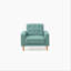 Fauteuil lit contemporain sarcelle pour espaces confortables