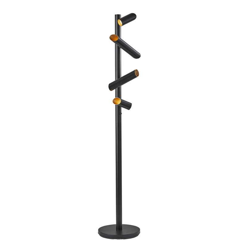 Ronnette 72'' Black LED Tree Floor Lamp