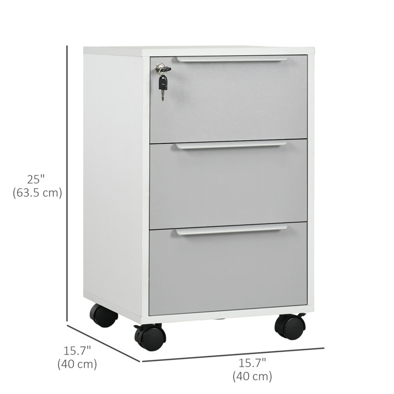 Classeur vertical mobile 3 tiroirs