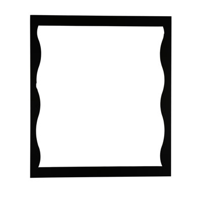 Wavey Flat Metal Wall Mirror