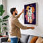 Astronaut Among Blooms Modern - Wrapped Canvas-158904258-158904267