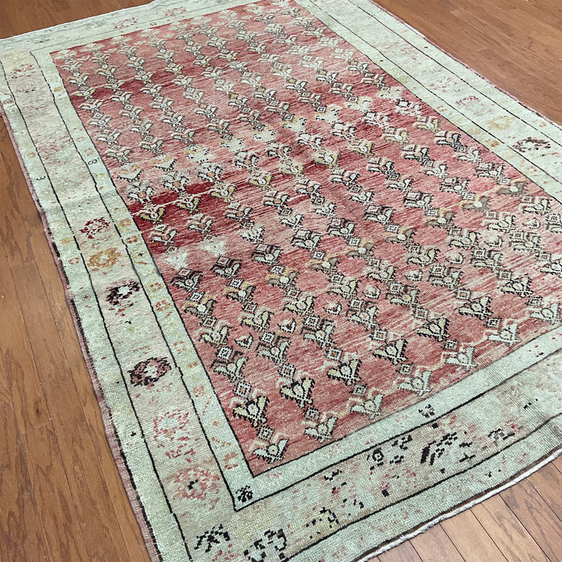 Tapis turc en laine Oushak fabriqué à la main Herat