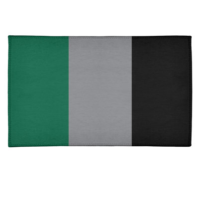 Tapis à rayures green national hockey
