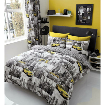 GC Printed Geometric Shapes Duvet Cover Set with Pillowcases