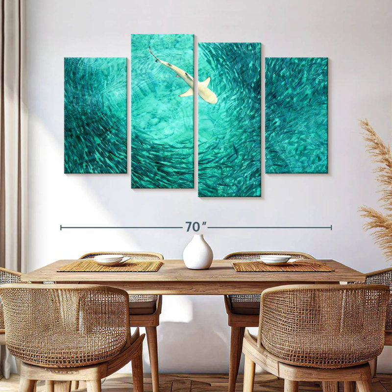 Shark Prey, 42" H x 68" W