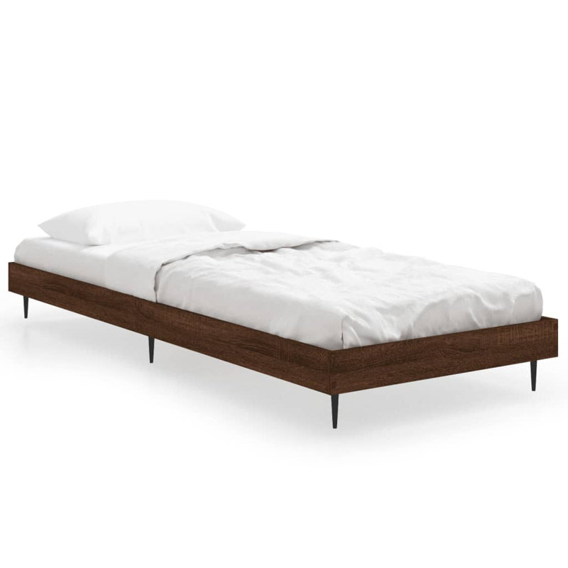 Patrice Bed, Small Single (2'6), Brown Oak