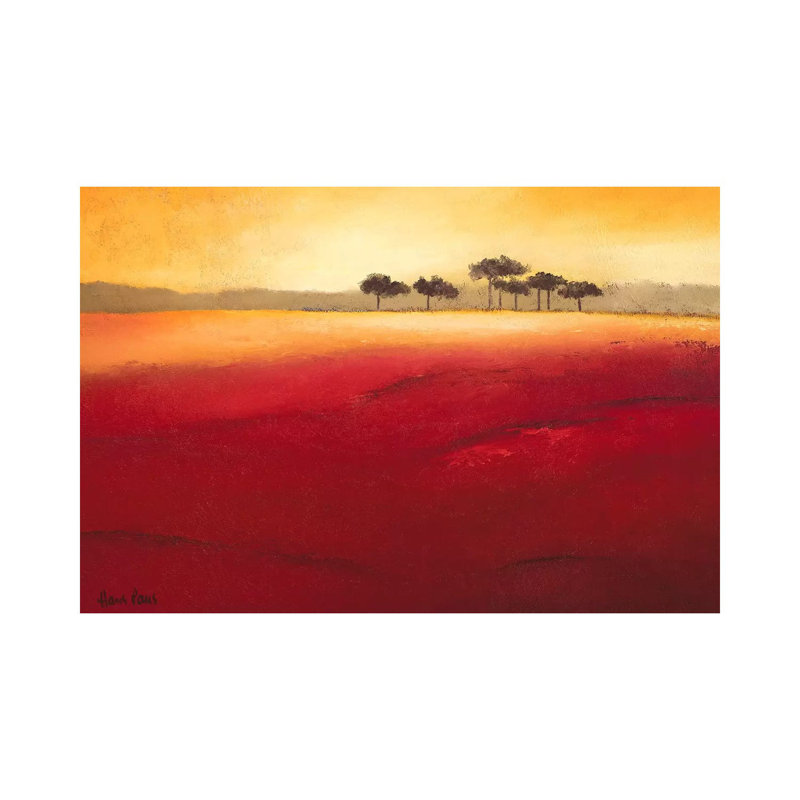 Tree Timberline IV by Hans Paus - Wrapped Canvas Painting, 20.32 cm H x 30.48 cm W