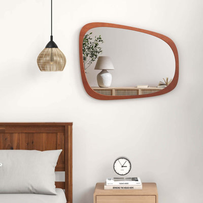 Miroir asymétrique en bois manufacturé Ilan