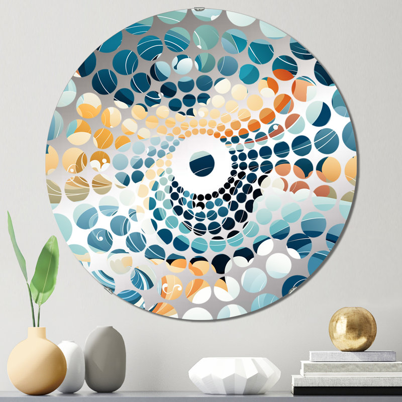 Miroir décoratif à cercles concentriques, 31,4 po x 31,4 po